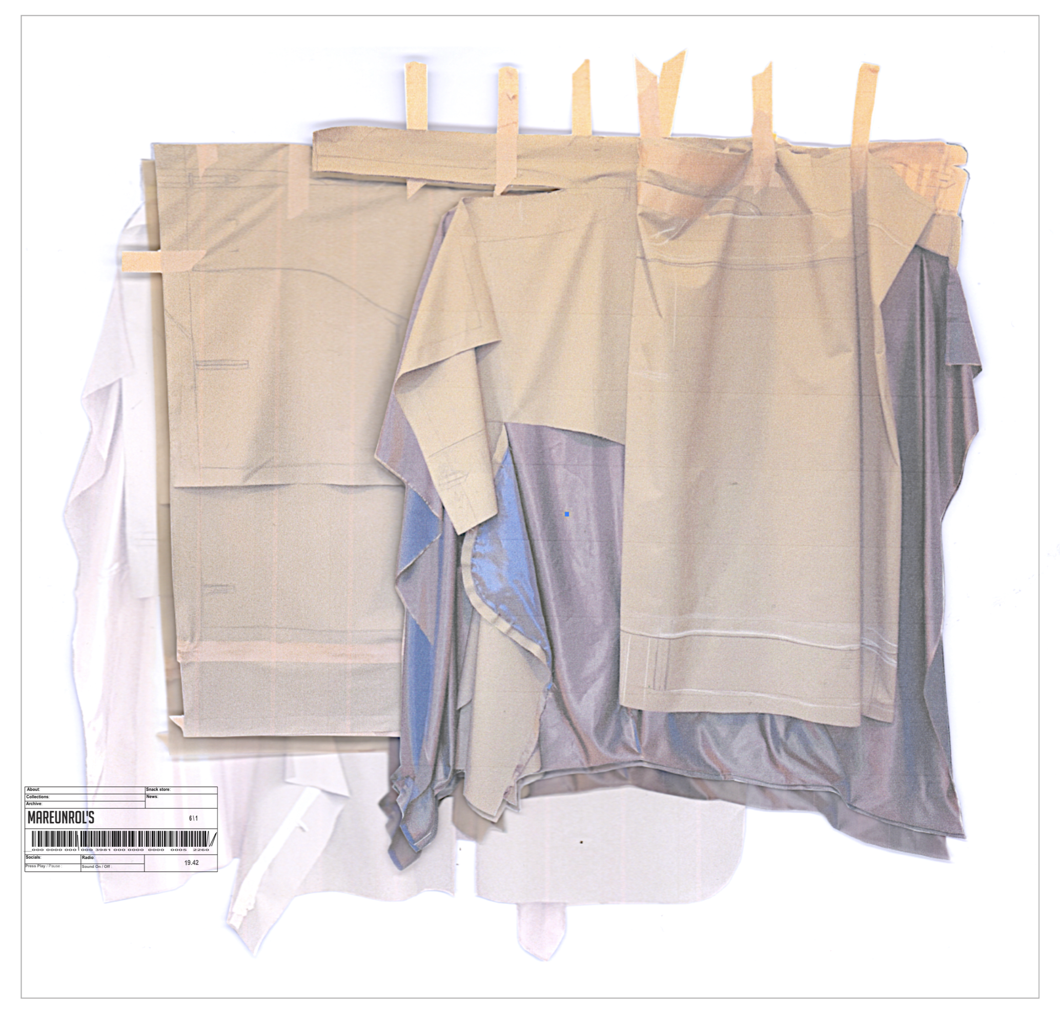 "A Silk Lining with a Seam Undone” scarf