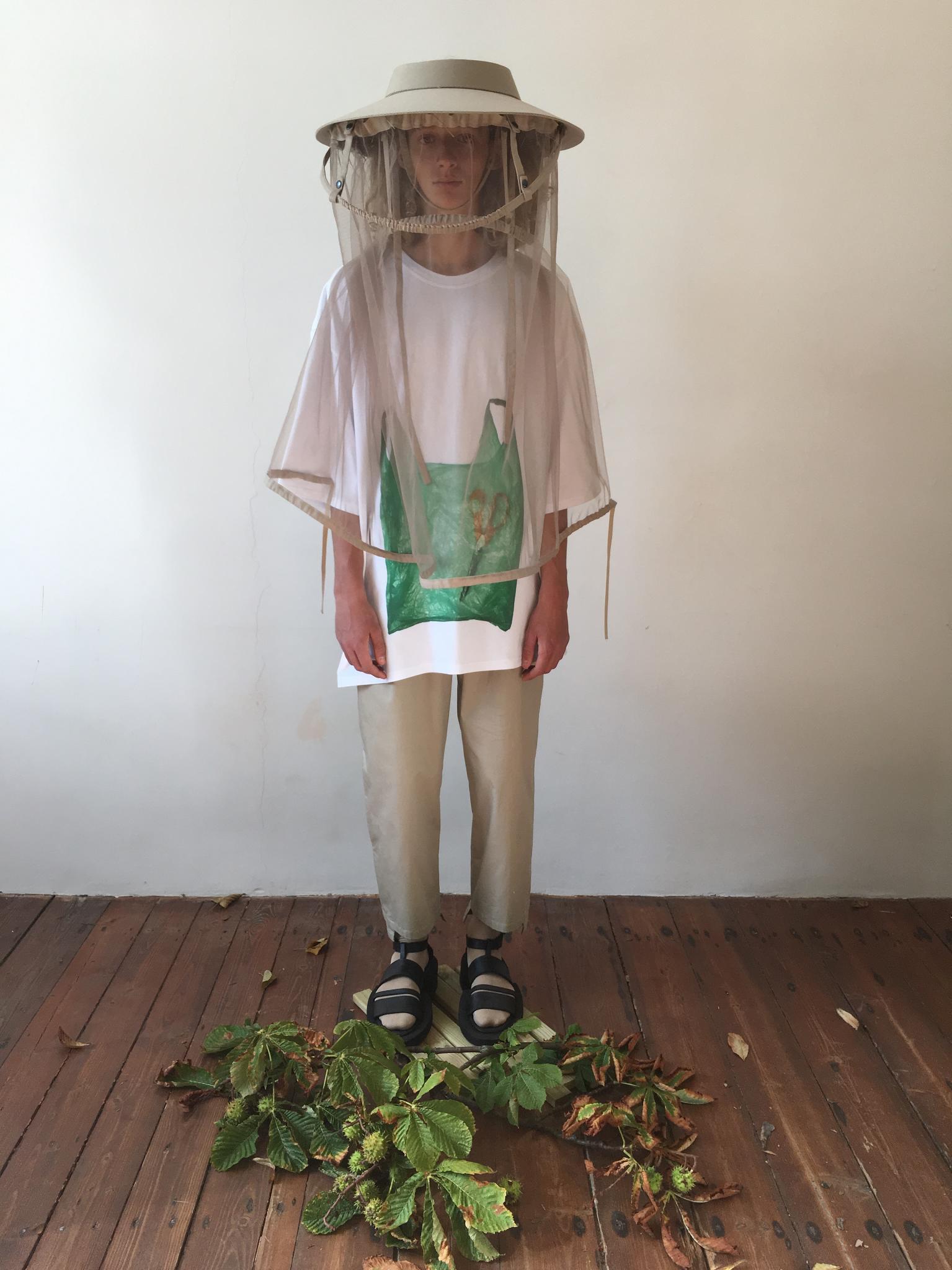 mr_ snack 101_ white plastic shopping bag T-shirt.
