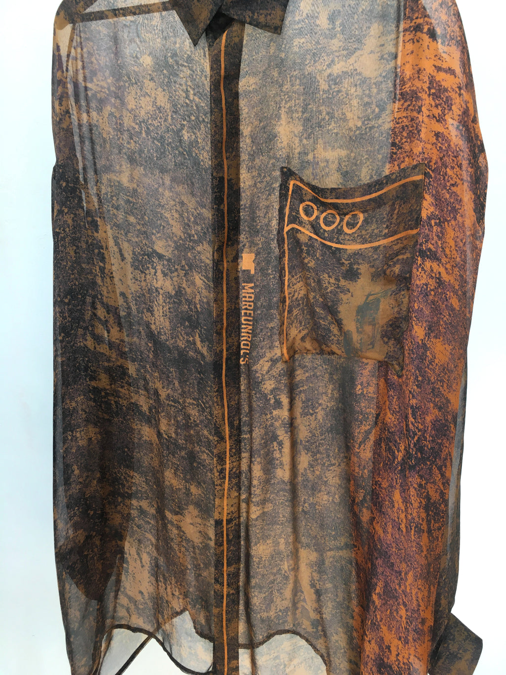 mr_ snack__ EPISODE 5 _ rust_ silk scarf shirt