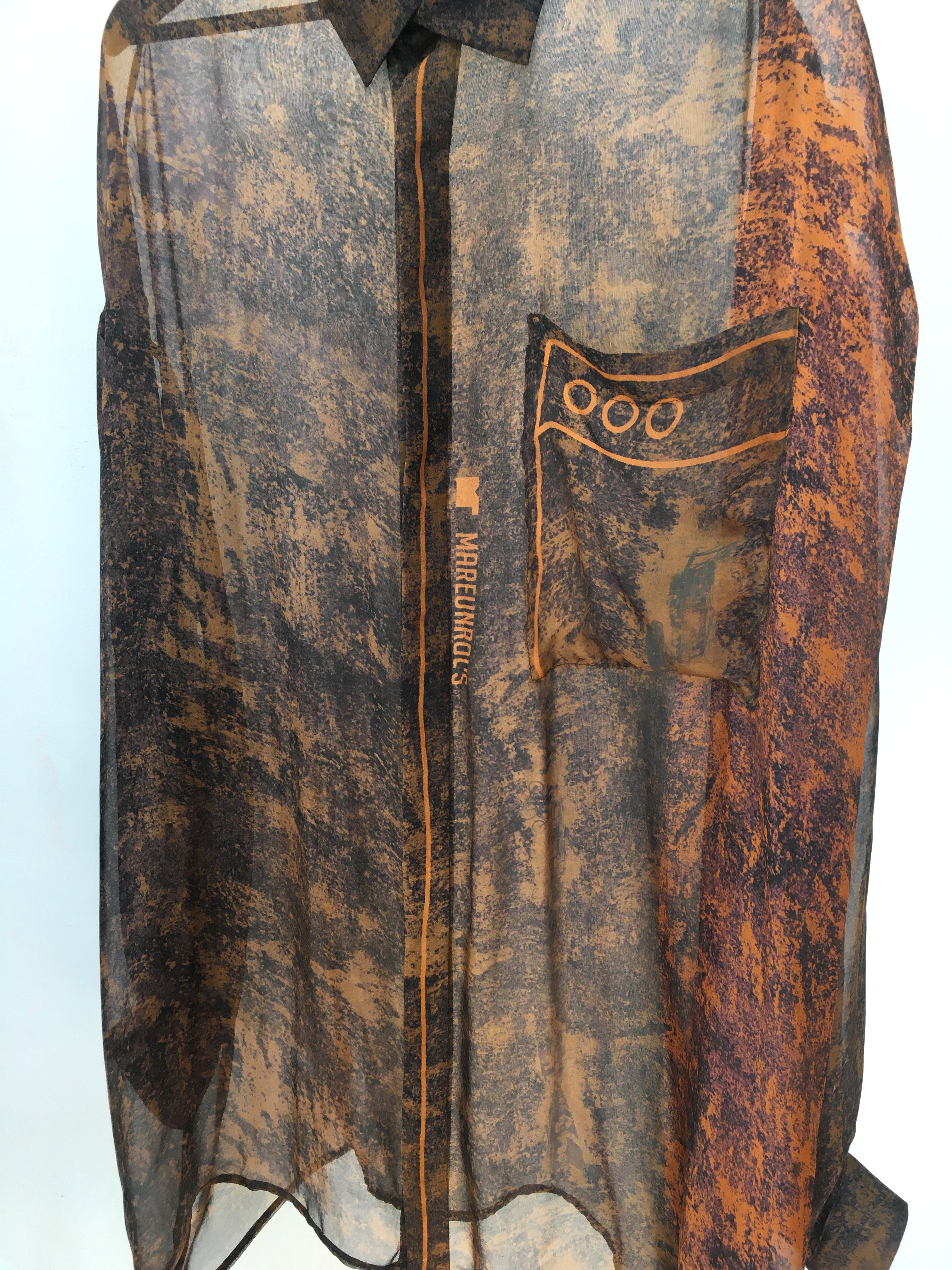mr_ snack__ EPISODE 5 _ rust_ silk scarf shirt
