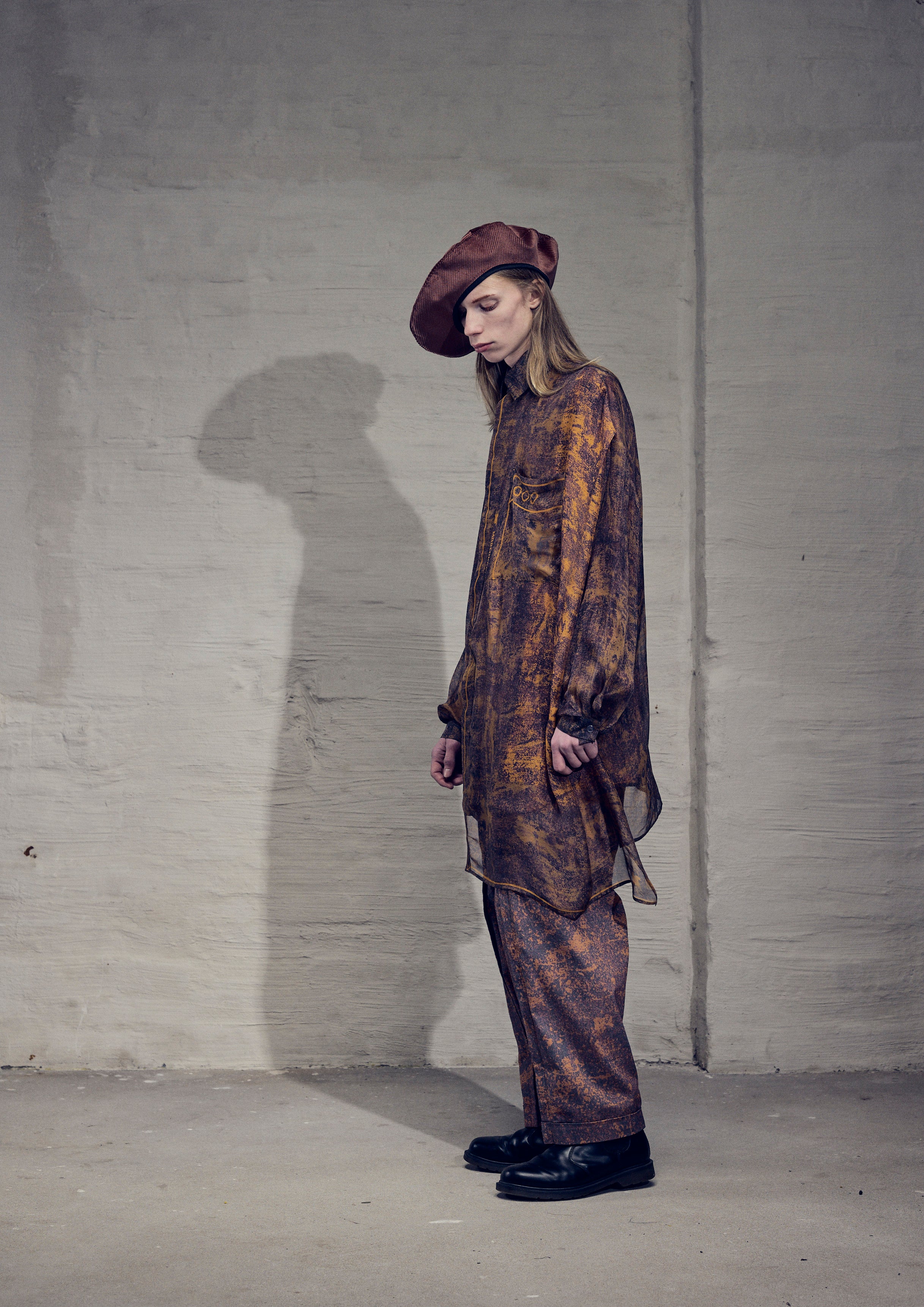 mr_ snack__ EPISODE 5 _ rust_ silk scarf shirt