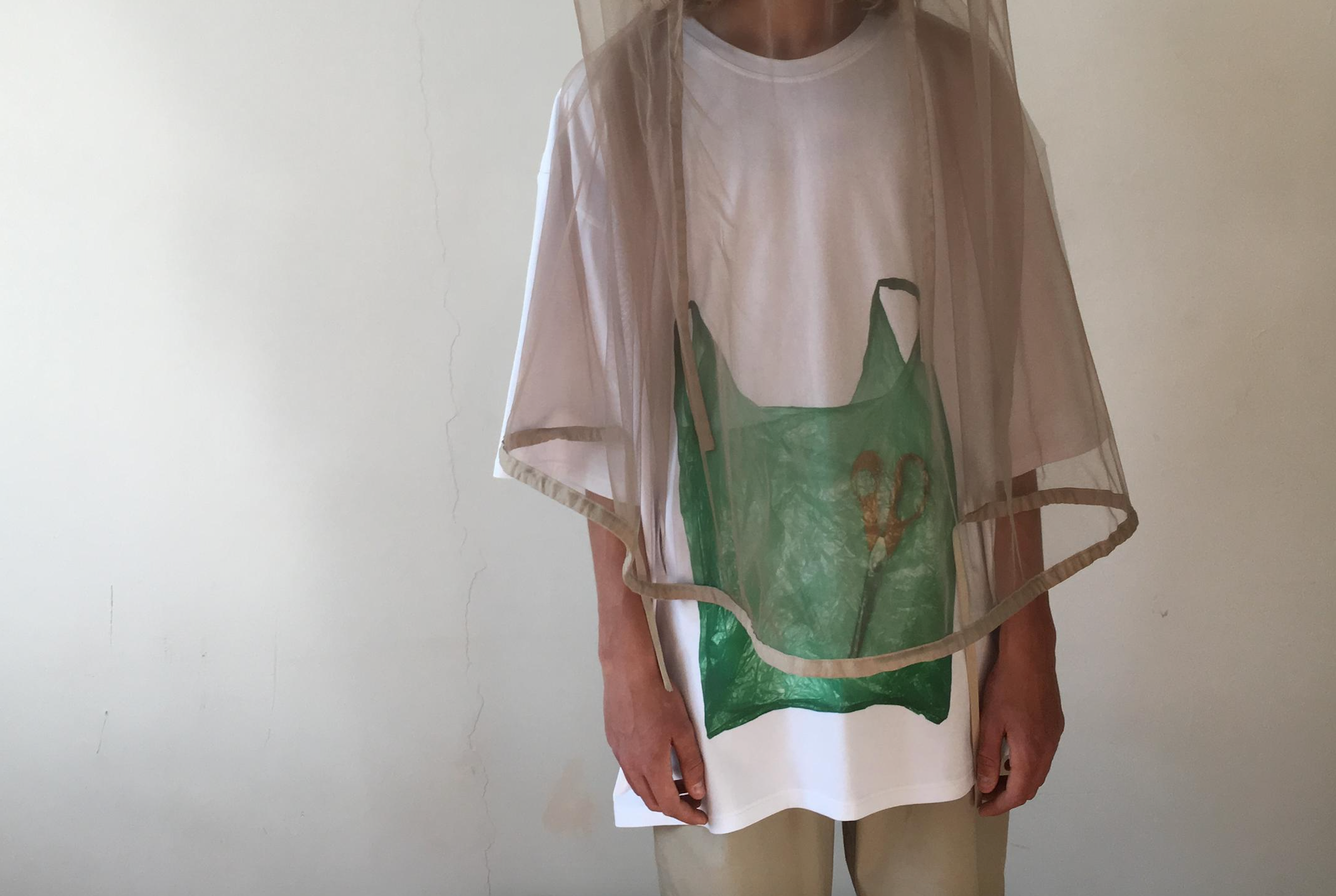 mr_ snack 101_ white plastic shopping bag T-shirt.