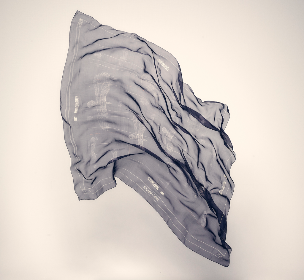 mr_ snack_ THE BUGLER OF TĀLAVA silk scarf_ Vol. 1