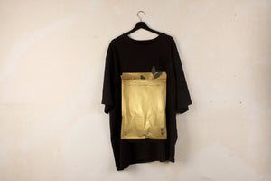 mr_ snack 110_   Paper envelope T Shirts / Black