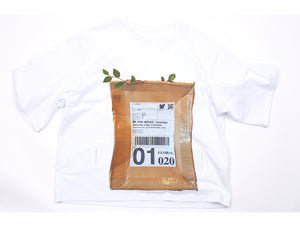 mr_ snack 123_ white T - shirt with old shipment