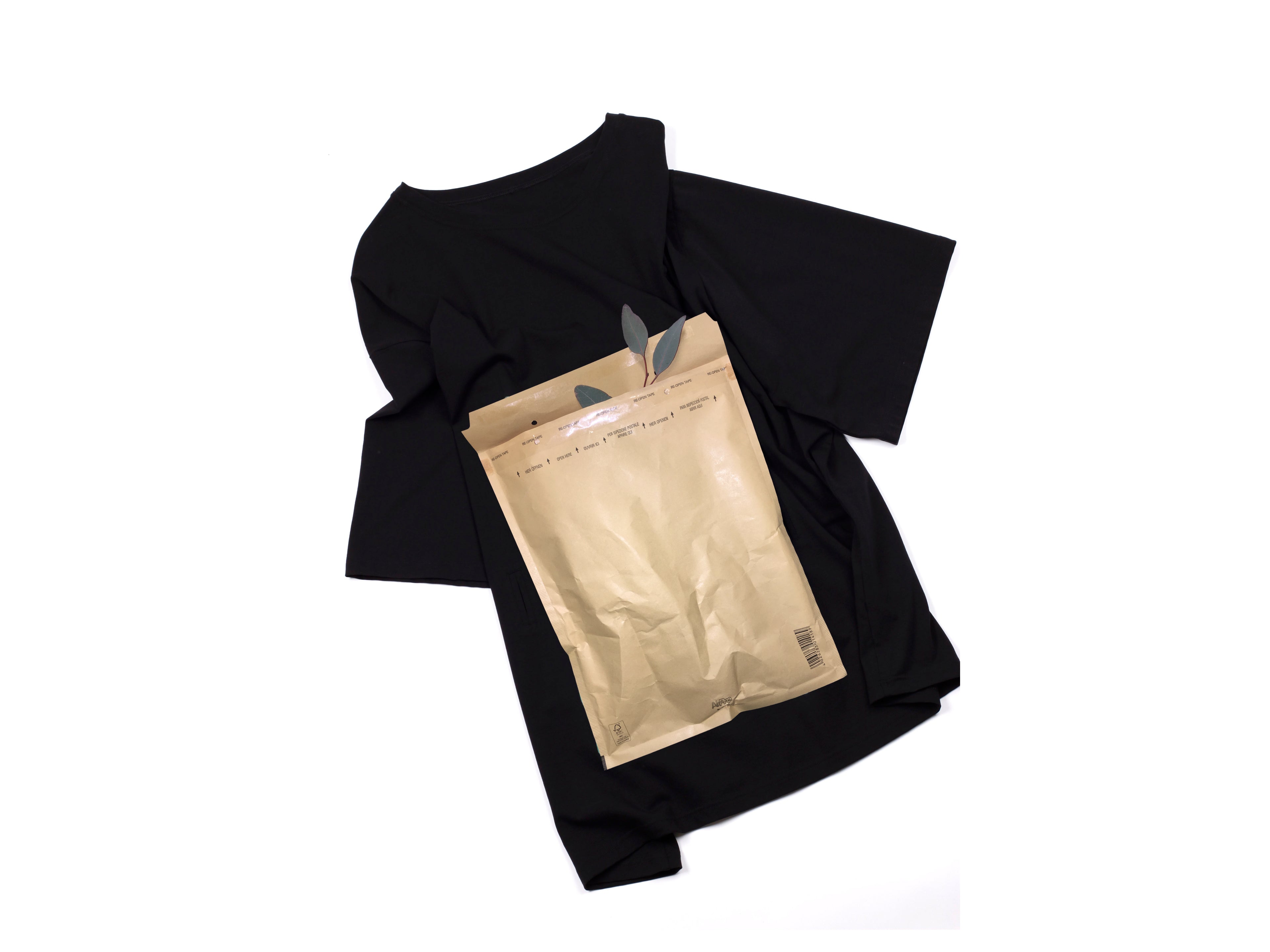 mr_ snack 110_   Paper envelope T Shirts / Black