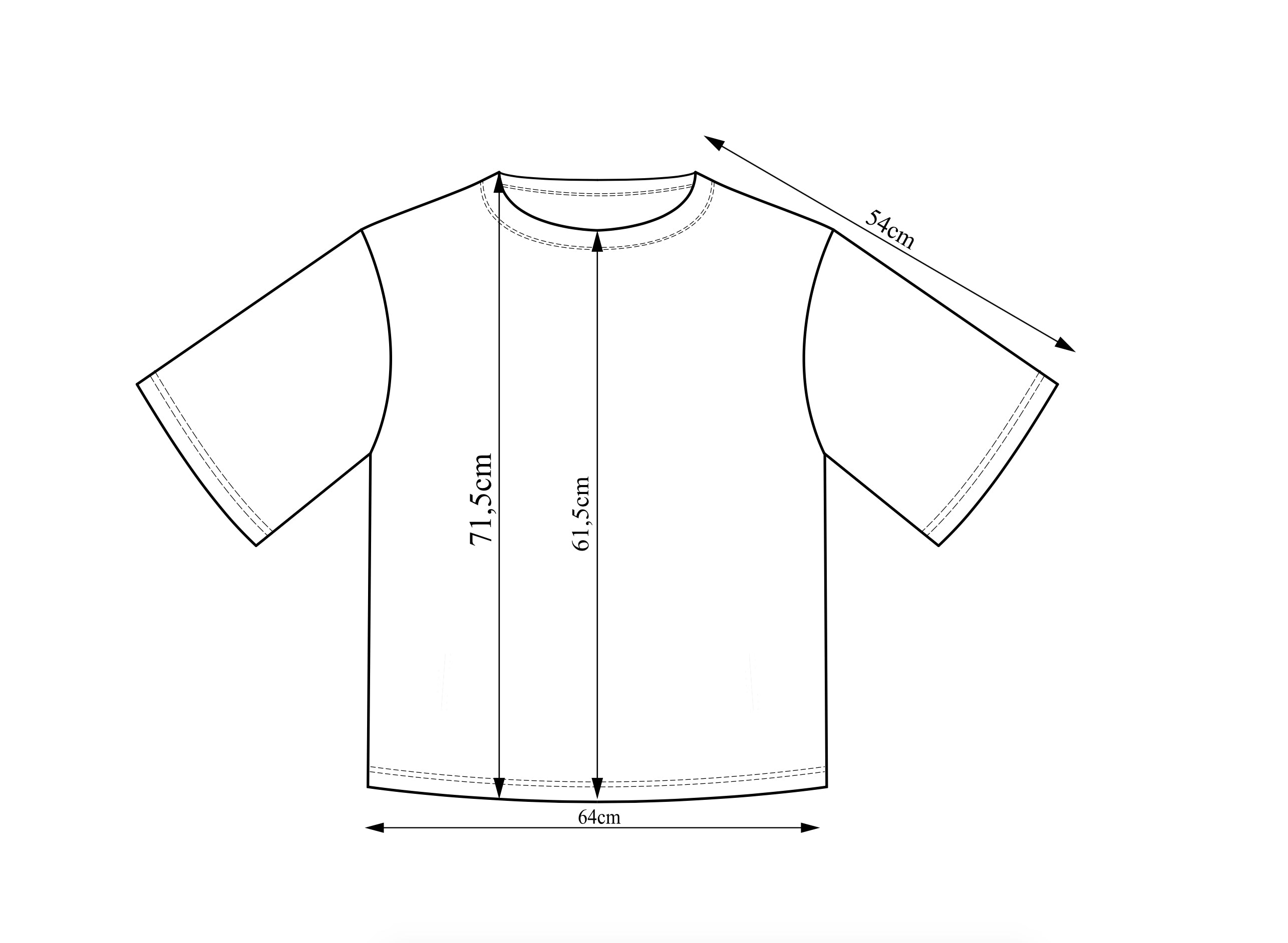 "A Silk Lining with a Seam Undone” black T-shirt