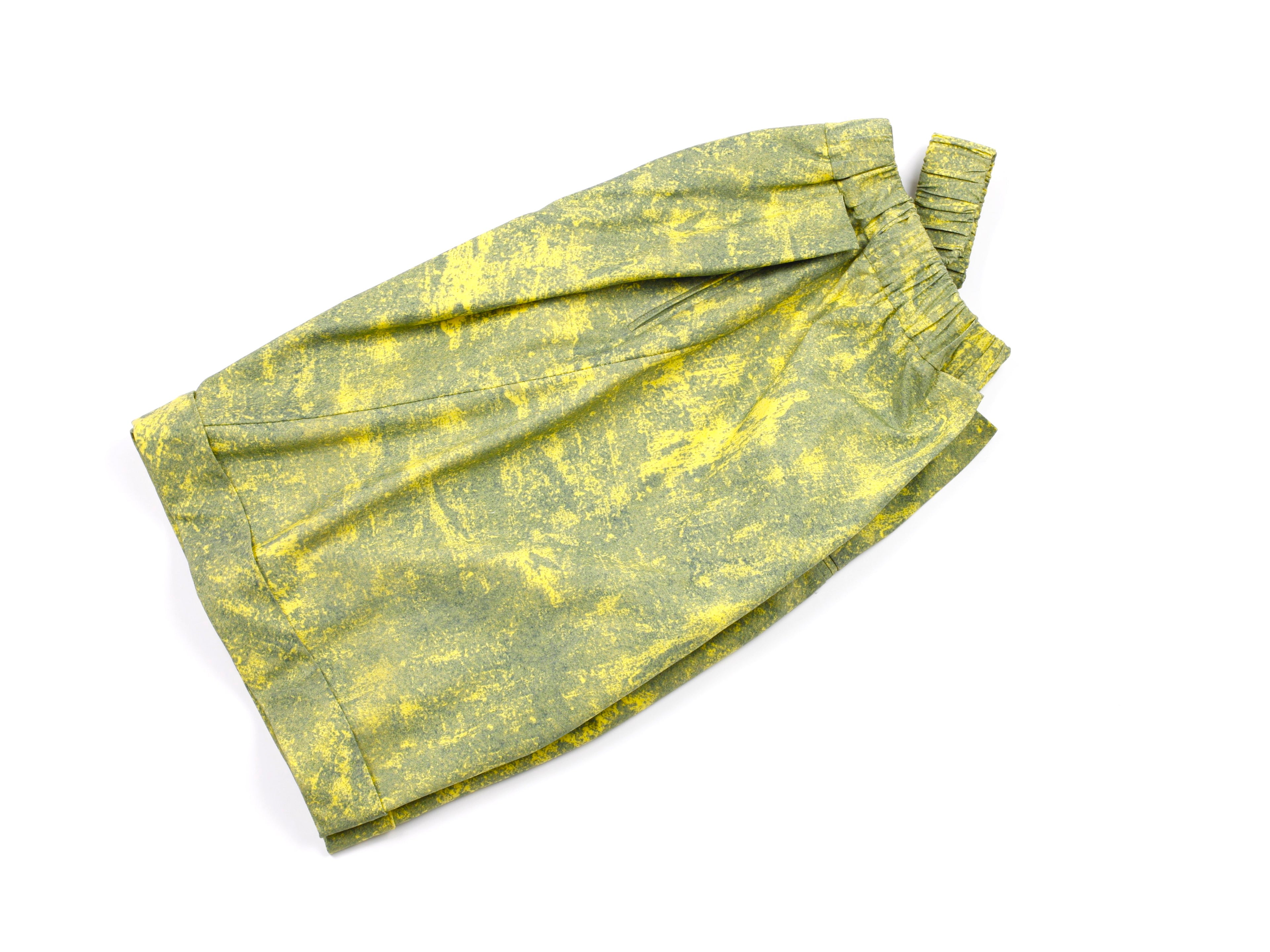 mr_ snack_ GREEN / YELLOW _SHORTS